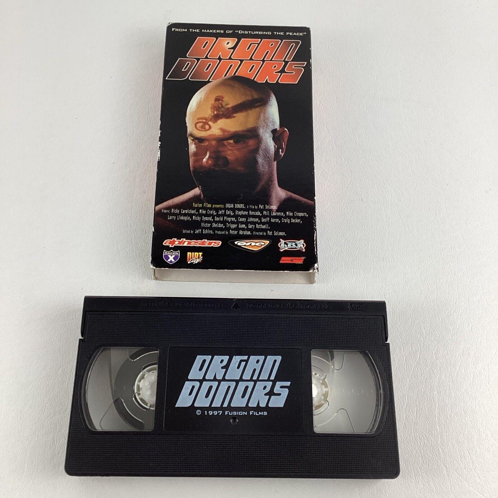Organ Donors VHS Tape Dirt Bike Riders off Road Stunts Fusion