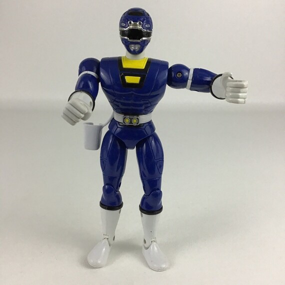 Power Ranger Action Figure Blue Turbo Ranger 8 Double Turbo