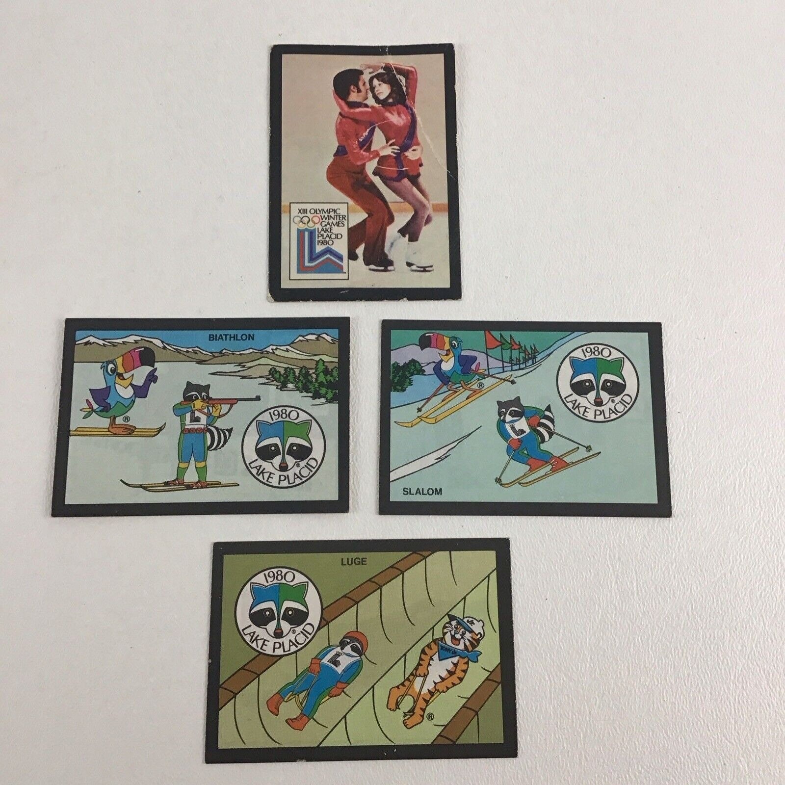 Autocollant Alitalia Ski Timbre Vintage 80s Original