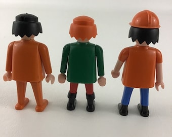 Playmobil Mini Figures Set City Life Workers Construction Vintage