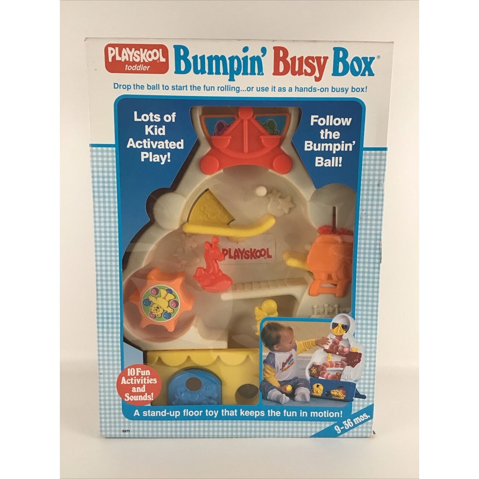 Playskool Toddler Bumpin Busy Box Ball Drop Baby Toy Vintage 1989 USA 80s Toy Etsy UK