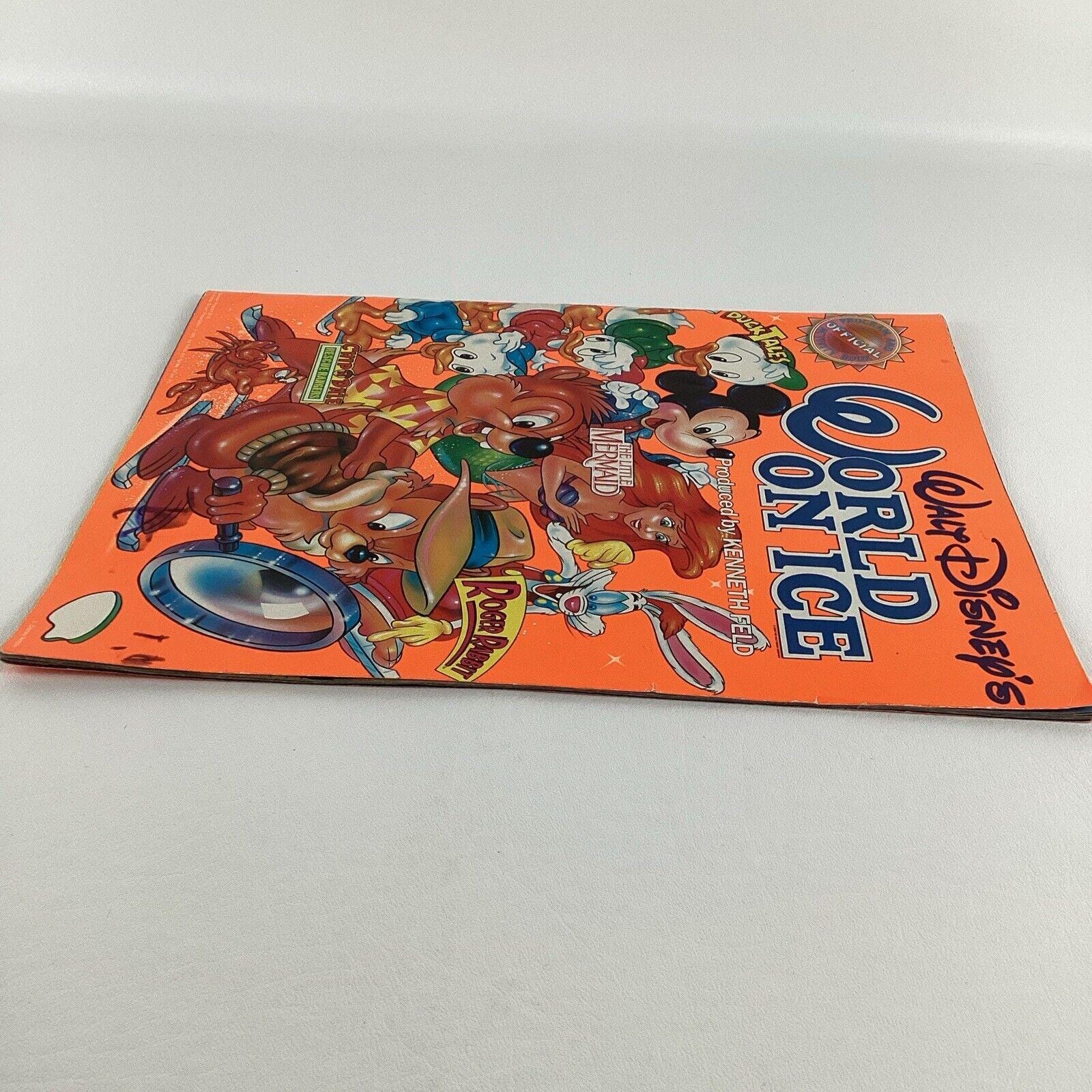 Disney World on Ice 1990 Souvenir Program Activity Book Chip Dale