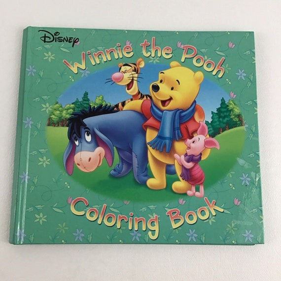 Disney Winnie the Pooh Coloring Book Hardcover Piglet Tigger