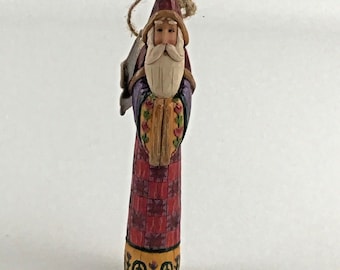 Jim Shore Red Sunburst Tulip Hanging Ornament 117707 Heartwood Creek Enesco 2004
