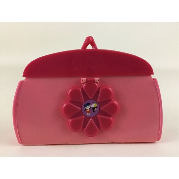 Lola & Virginia Pink Flower Clutch Purse Handbag Compact Flower Mirror Toy