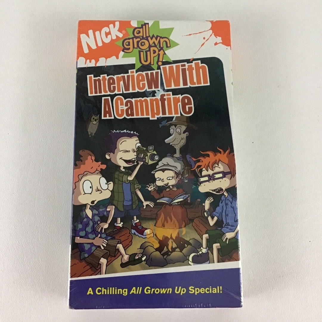 Rugrats Nick All Grown up VHS Tape Interview With A Campfire Etsy