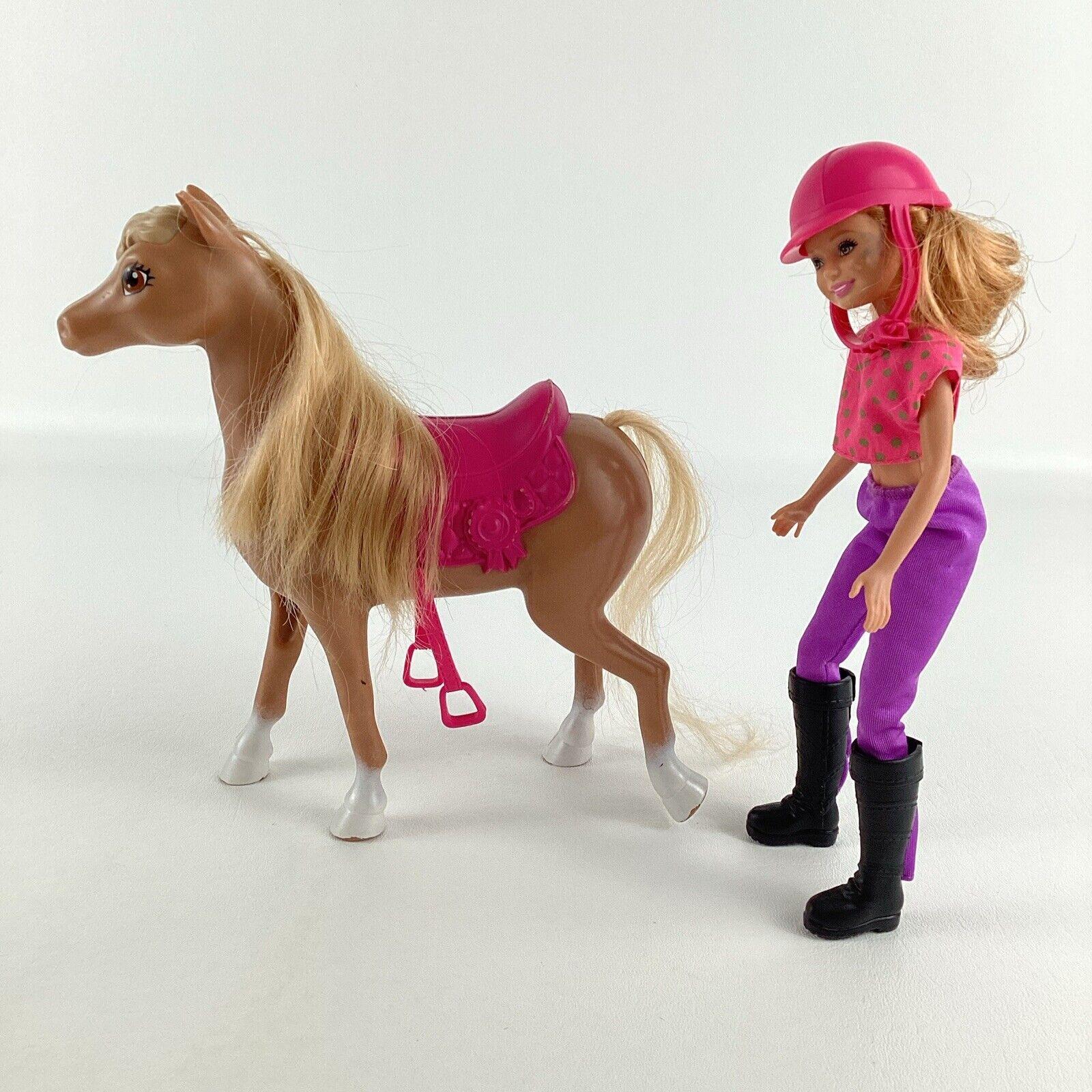Lot Barbie équestre 2009 Avec Cheval, Selle Et équipement, Mattel, Occasion