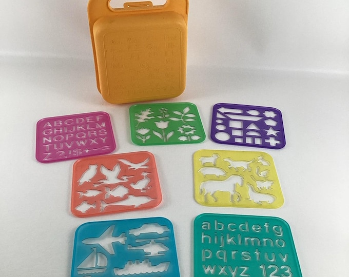 Tupperware Alphabet Stencil Case Lunch Pencil Box Letters Numbers ...