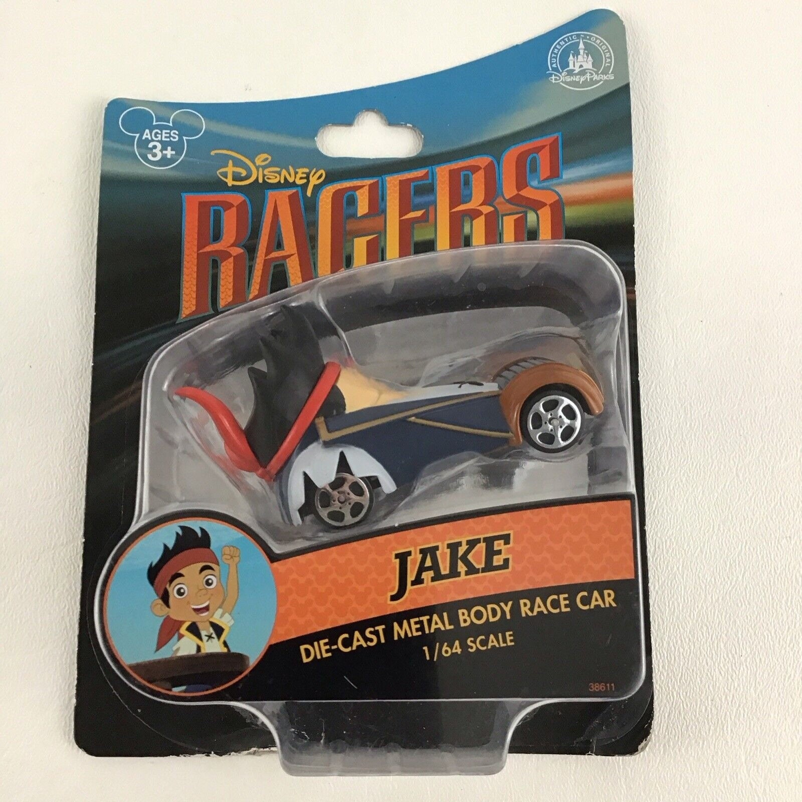 Disney Racers Jake Never Land Pirates Die Cast Metal Body Race Car 1 64 Scale Etsy