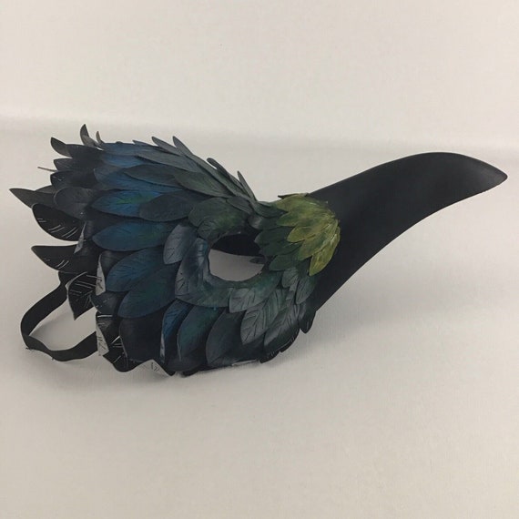 Venetian Mask Feathered Bird Masquerade Ball Hall… - image 5