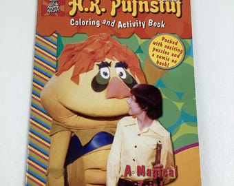 H.R. Pufnstuf Libro da colorare Attività Vintage World Sid Marty Krofft Giochi Fumetto