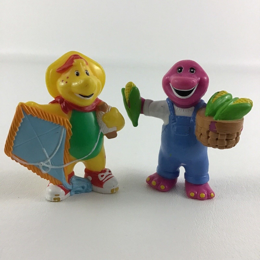 Barney & Friends Deluxe Figures PVC Toppers BJ Dinosaur Kite - Etsy