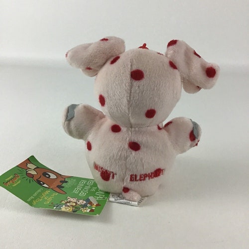 Rudolph Red offers Nosed Reindeer Island Misfit Toys Spotted Elephant Plush Vintage Tag