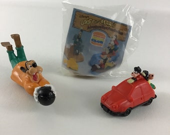 Disney Goofy Max Adventure Toys Burger King Wind Up Pull Back Vintage 1995