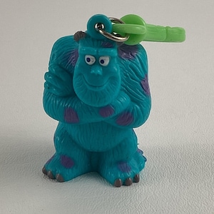 Disney Pixar Monster Inc James Sullivan Sulley Clip On Keychain Vintage 2001 Toy