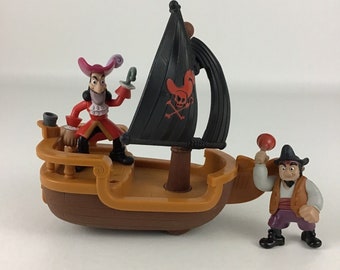 Disney Jake and the Never Land Pirates Hook's Battle Boat Sharky Hook  Figure Lot 