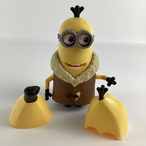 minions movie minion kevin banana eating action figure