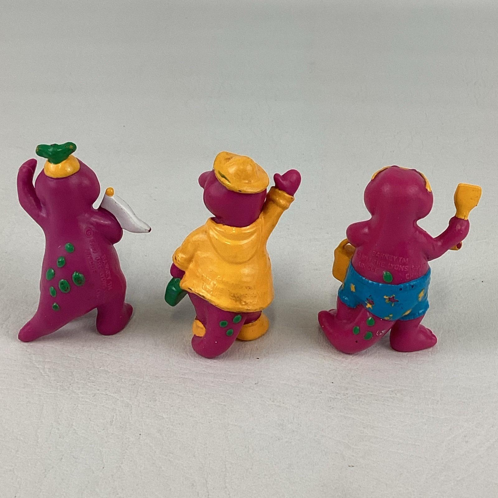Barney Purple Dinosaur Figures PVC Raincoat Sports Fan Beach Day ...