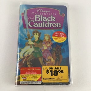 Walt Disney Masterpiece The Black Cauldron Movie VHS Tape Vintage New Sealed