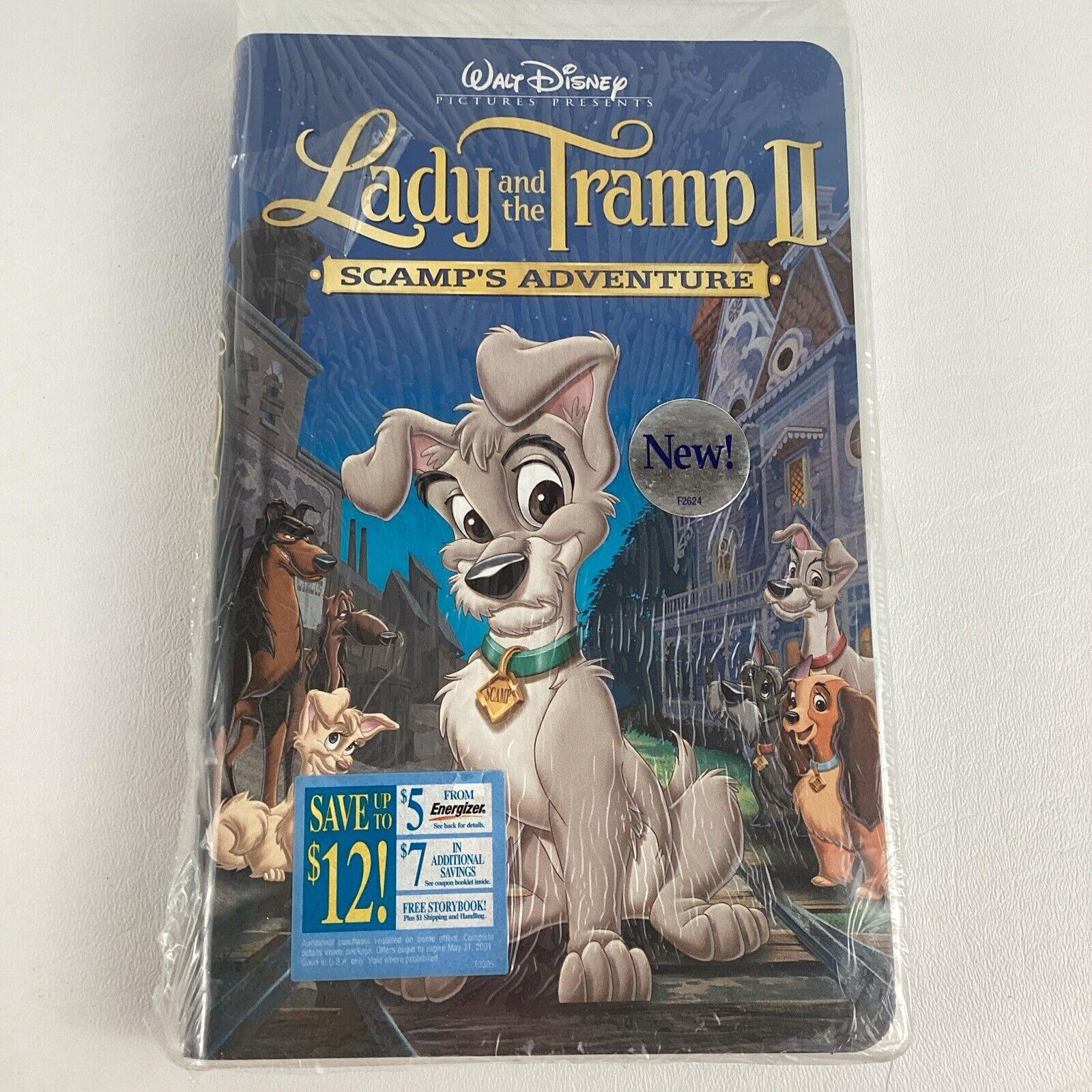 Walt Disney Masterpiece VHS Tape Lady & the Tramp II Scamp 