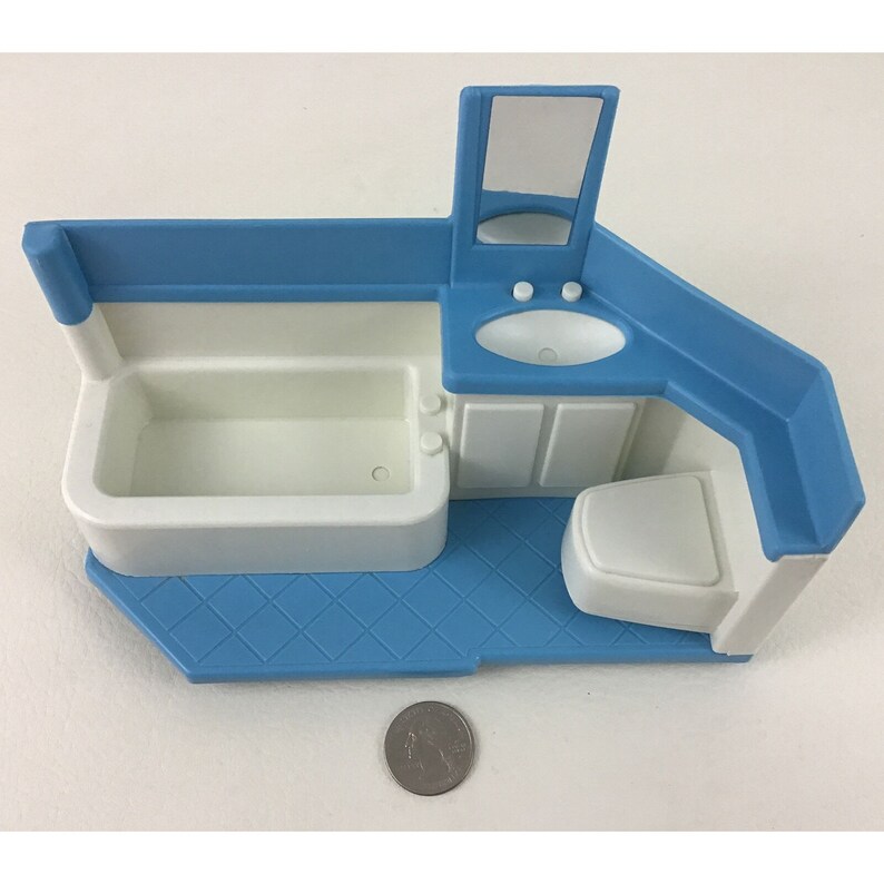 Little Tikes Blue Roof Dollhouse Bathroom Tub Sink Replacement Etsy