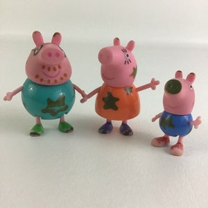 Peppa Pig Collectible Figures Muddy Puddles Family Mummy Daddy George ABD 2003