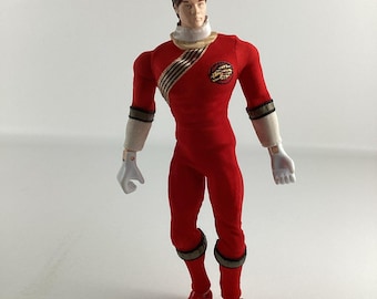 Figura de acción del Power Ranger Wild Force de 12" del Ranger rojo, juguete Bandai vintage de 2002
