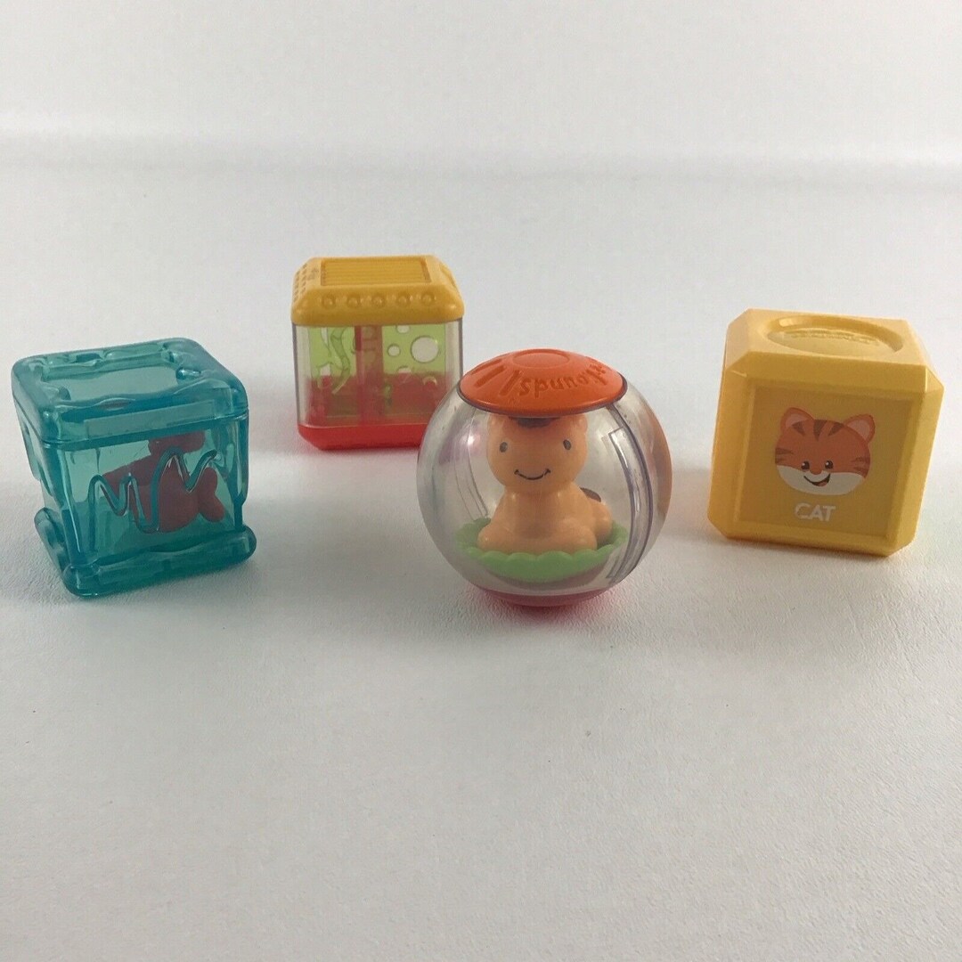 Fisher Price Peek A Blocks Laugh Learn Sensory Cubes Toy Lot