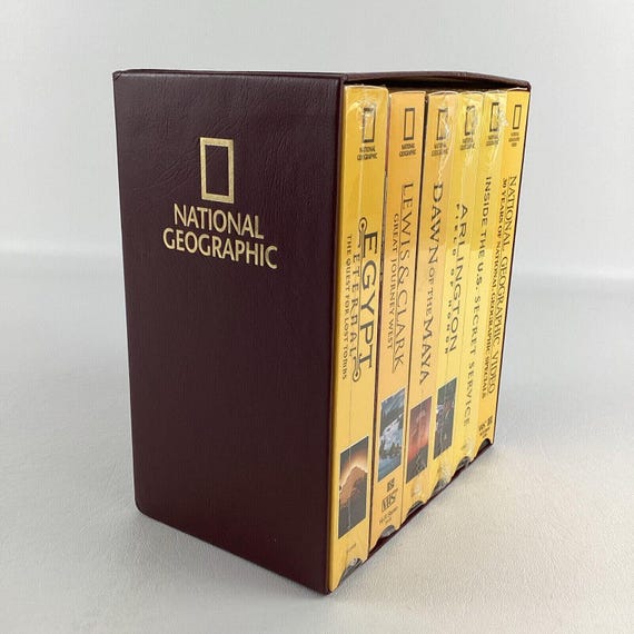 National Geographic VHS Tape Set Lewis Clark Secret Service