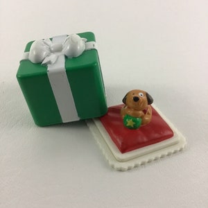 Fisher Price Little People Weihnachtsgeschenk Verpackt Geschenk Welpe Spielzeug Vintage 1998