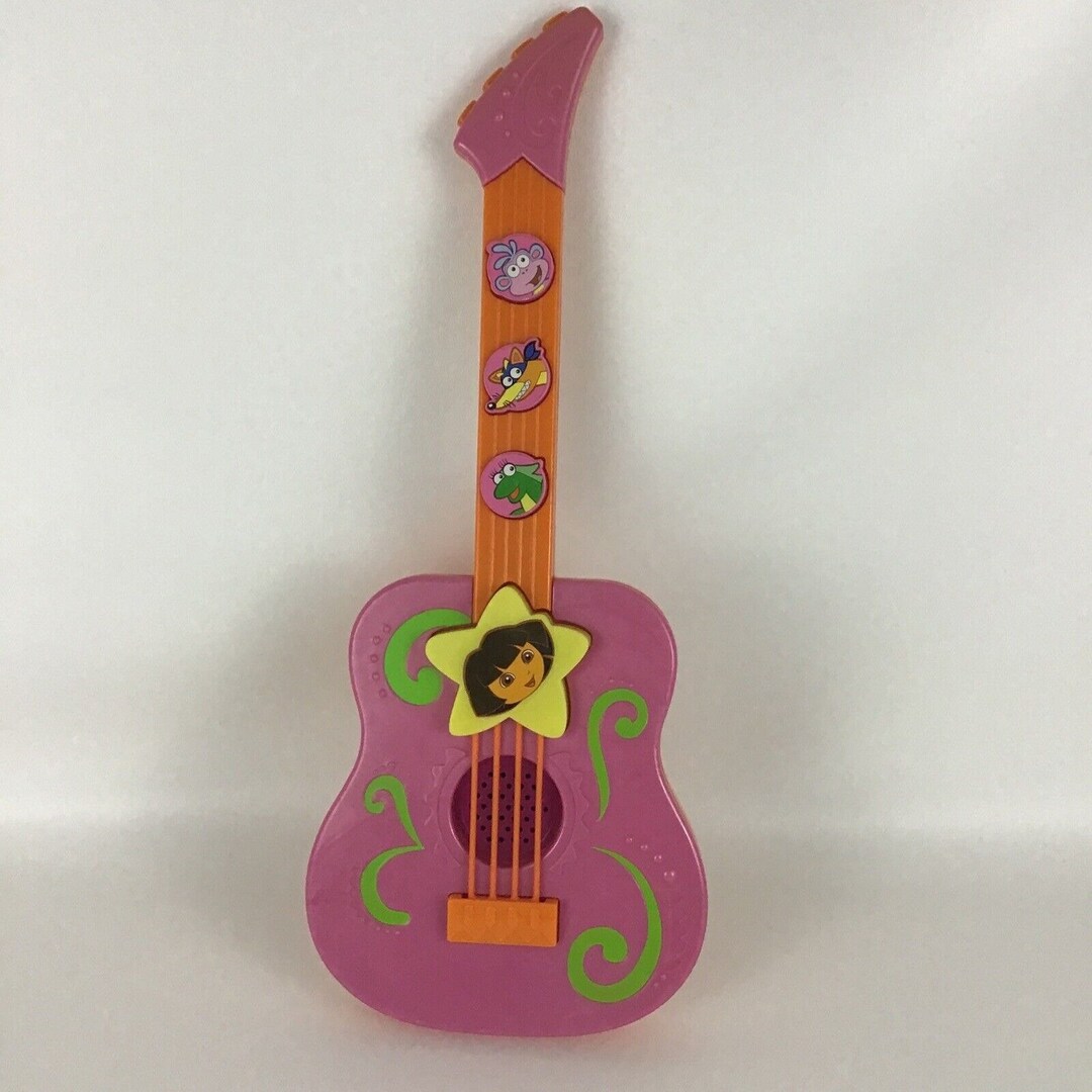 Dora the Explorer Musical Tunes Guitar Pink Lights Sound - Etsy