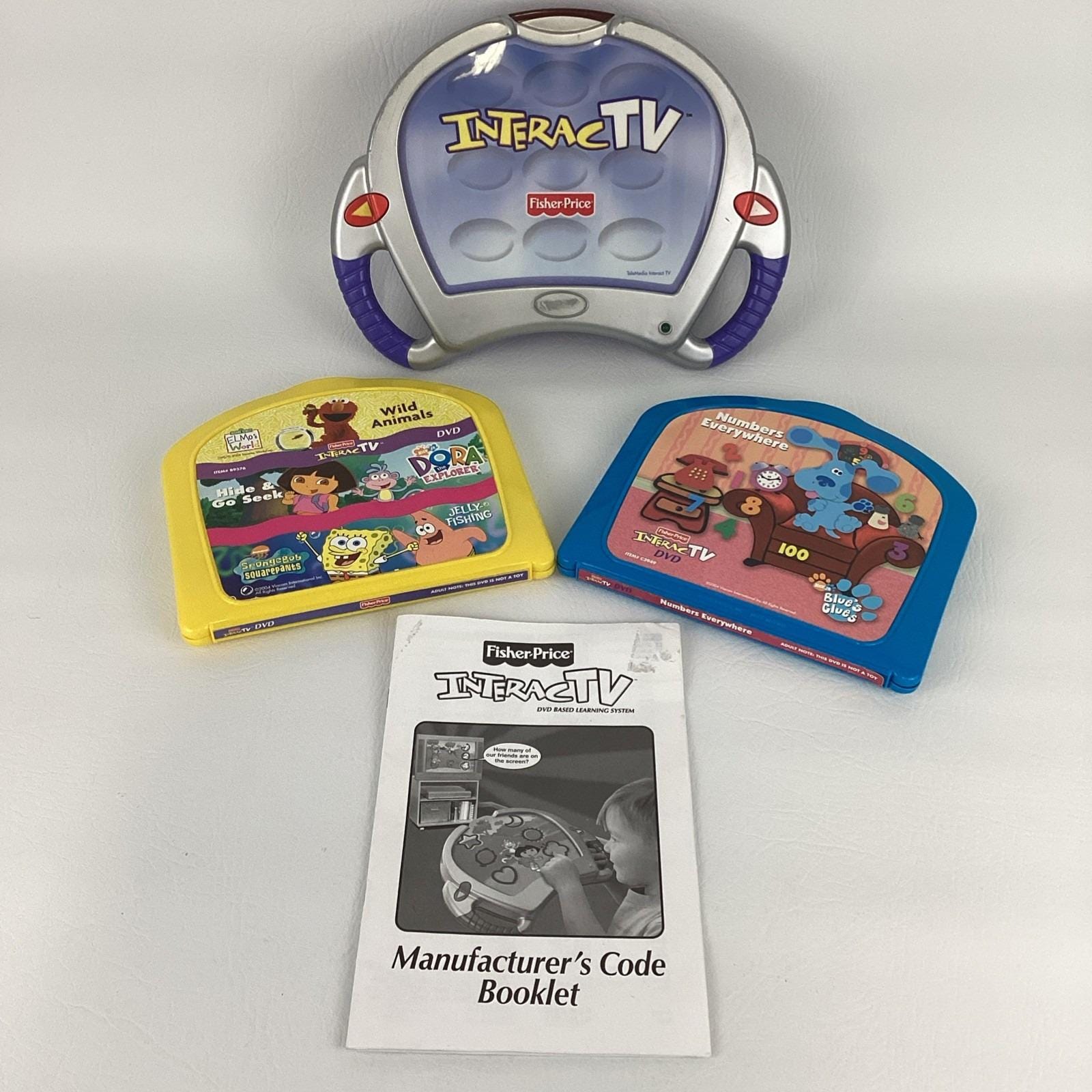 Fisher Price Interactv DVD Based Learning System Blues Clues Dora