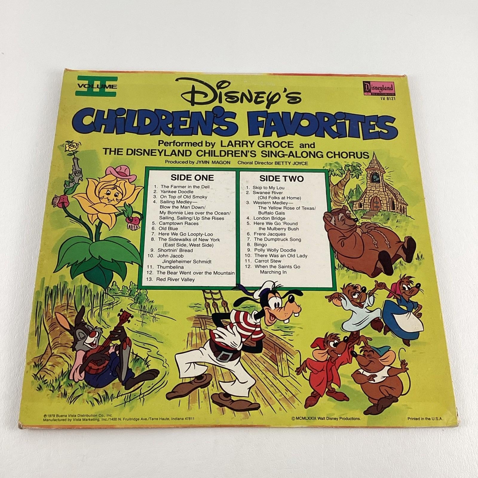 Disney Children's Favorites Vinyl Record Album Volume II Vintage