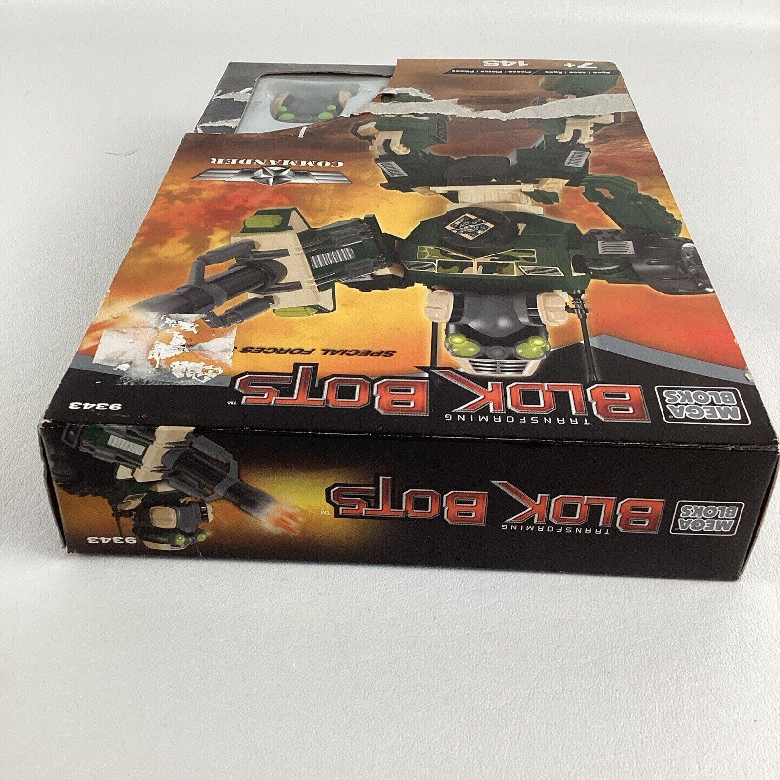 Mega Bloks 9343 Transforming Block Bots Special Forces Commander Robot ...