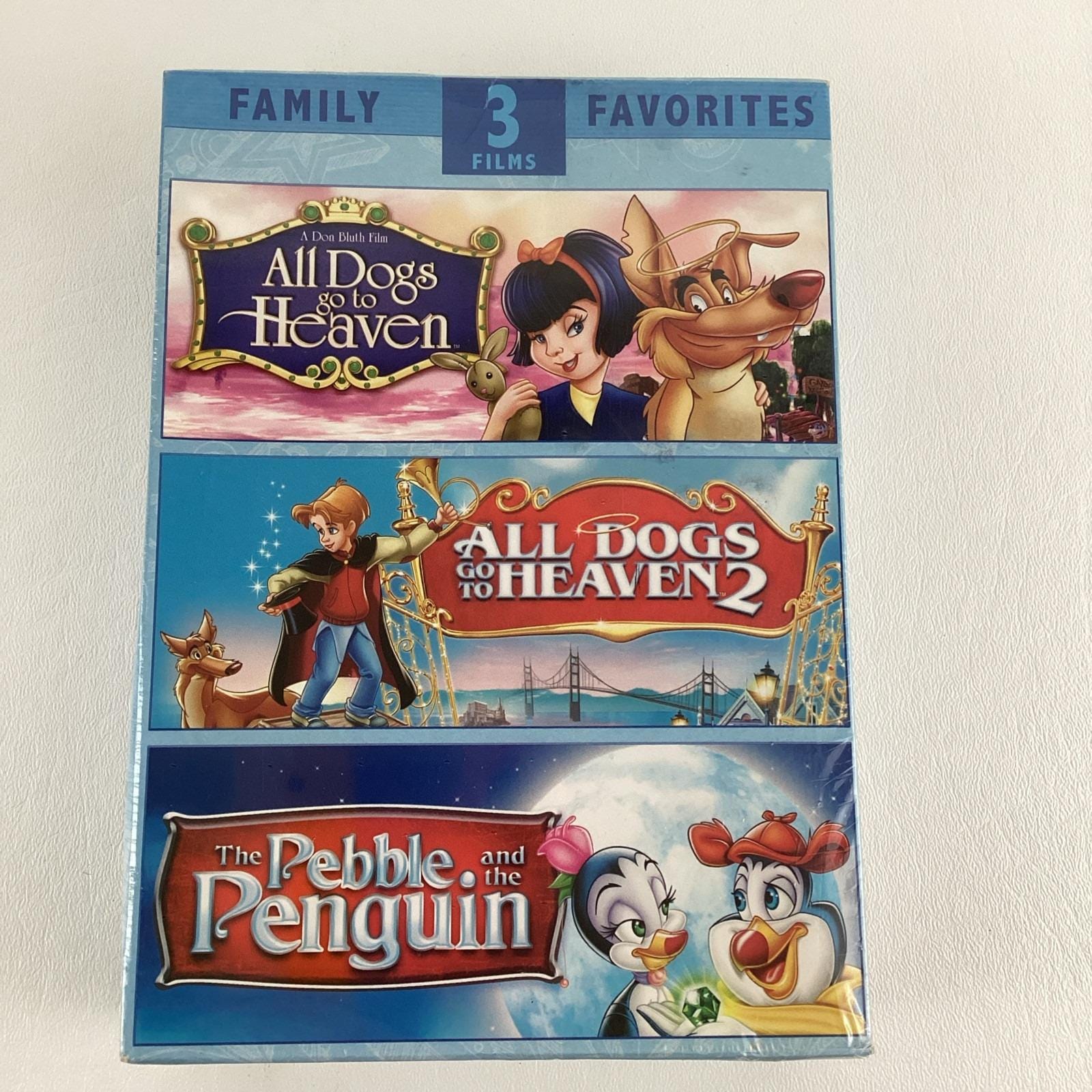 Family Favorite Films DVD All Dogs Go to Heaven Pebble Penguin