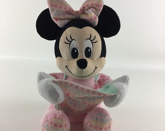 Disney Baby Peek A Boo Minnie Mouse Hide & Seek 10" Plush Stuffed Toy Musical