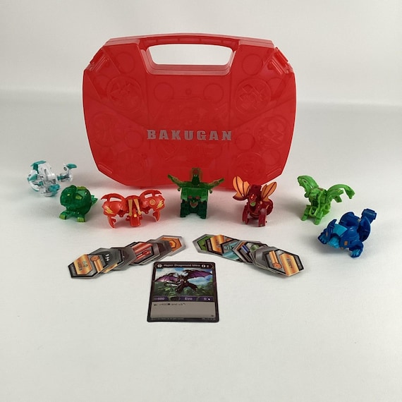 Bakugan Battle Brawlers Portable Storage Carry Case 7pc Figures