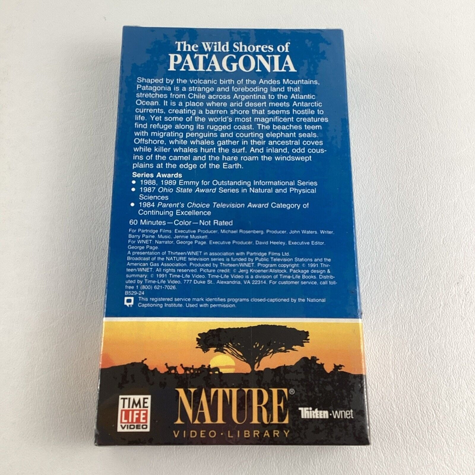 Time Life Video Patagonia Shores VHS Tape Nature Library Series