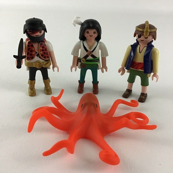 Playmobil Pirate Crew Mini Figures Set Octopus Sea Farers Vintage Geobra 1990 s Etsy UK