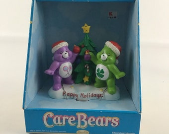 Care Bears Christmas Stocking Holder Share Good Luck Bear Holiday Vintage New