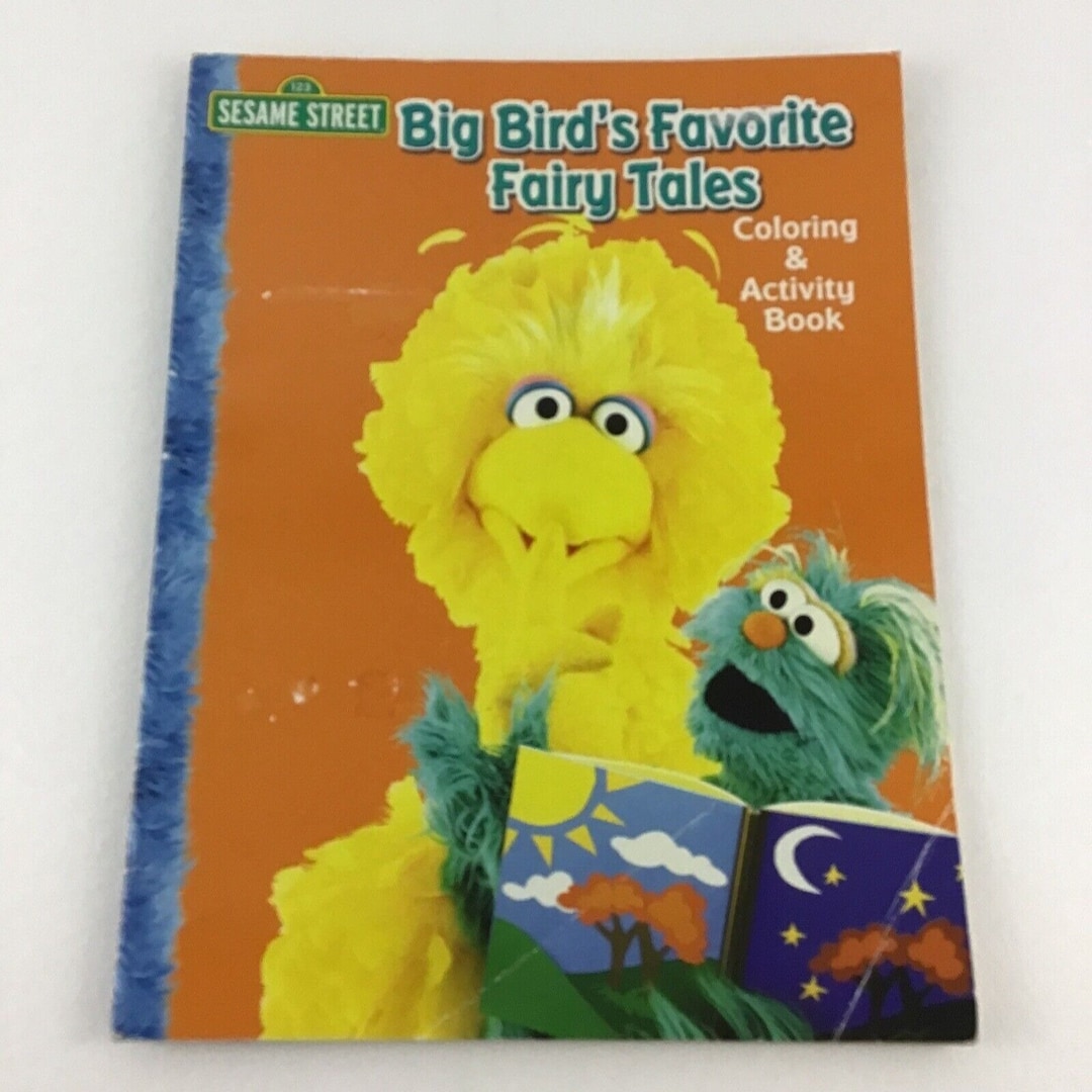 Sesame Street Coloring Activity Book Big Bird's Favorite Fairy Tales ...