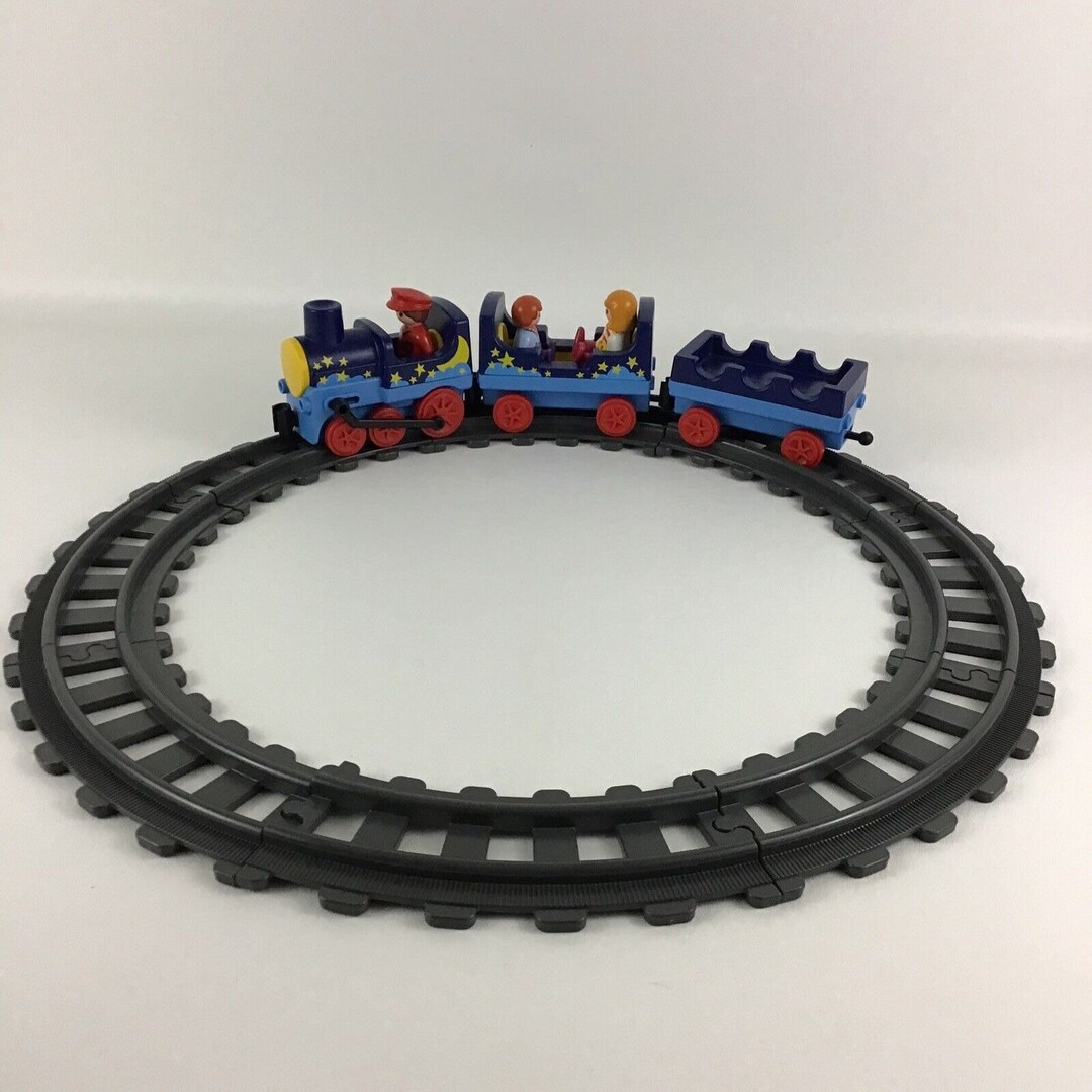 Playmobil 123 Starry Night Train Set Tracks Figures 6880 Vintage 1990