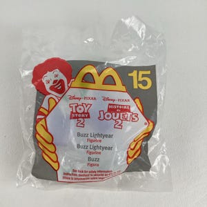 Toy Story 2 McDonald's Happy Meal #15 Buzz Lightyear Figure Vintage 1999 Sealed