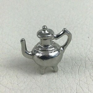 Vintage 4pc Mini Dollhouse Tea Set Metal 1 Accessories Toys Collectibles image 4