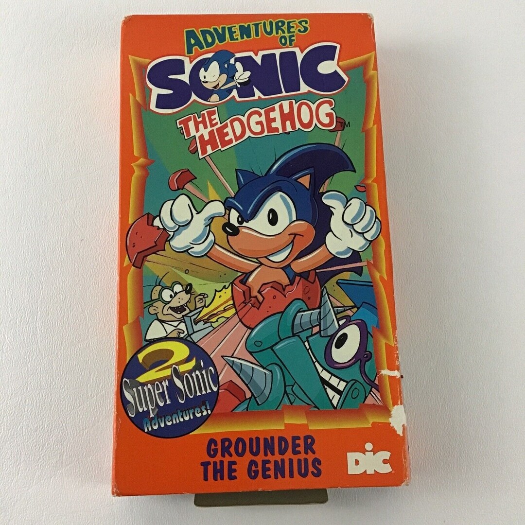 Adventures of Sonic the Hedgehog VHS Tape Grounder the Genius Toon