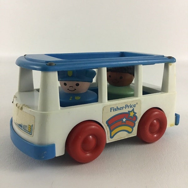 Fisher Price Little People Circus Bumpy Ride Bus Chunky Figuras Vintage 1990's