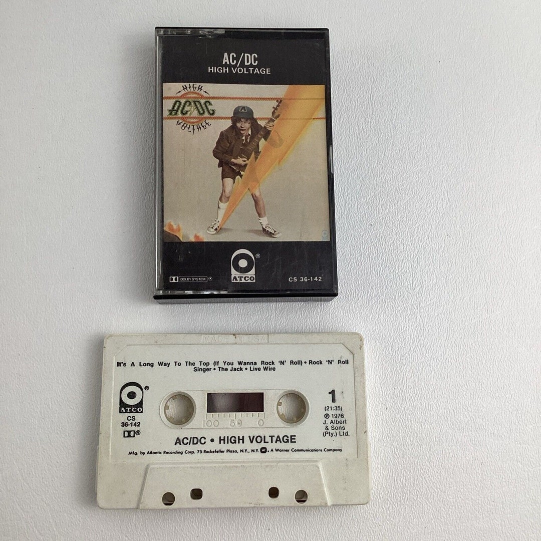 AC/DC High Voltage Cassette Tape Music Hard Rock Heavy Metal Vintage ...