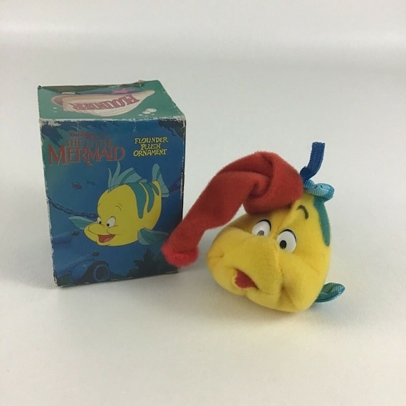 Disney the Little Mermaid Mcdonald's Flounder Plush Etsy