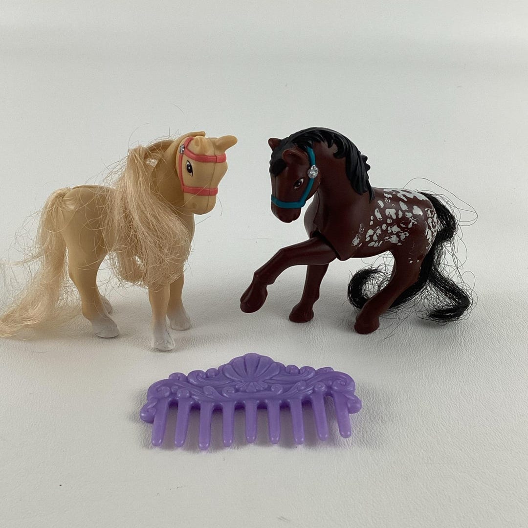 Littlest Pet Shop Zoo Playful Ponies Horse Figures Hoof Kick Vintage ...