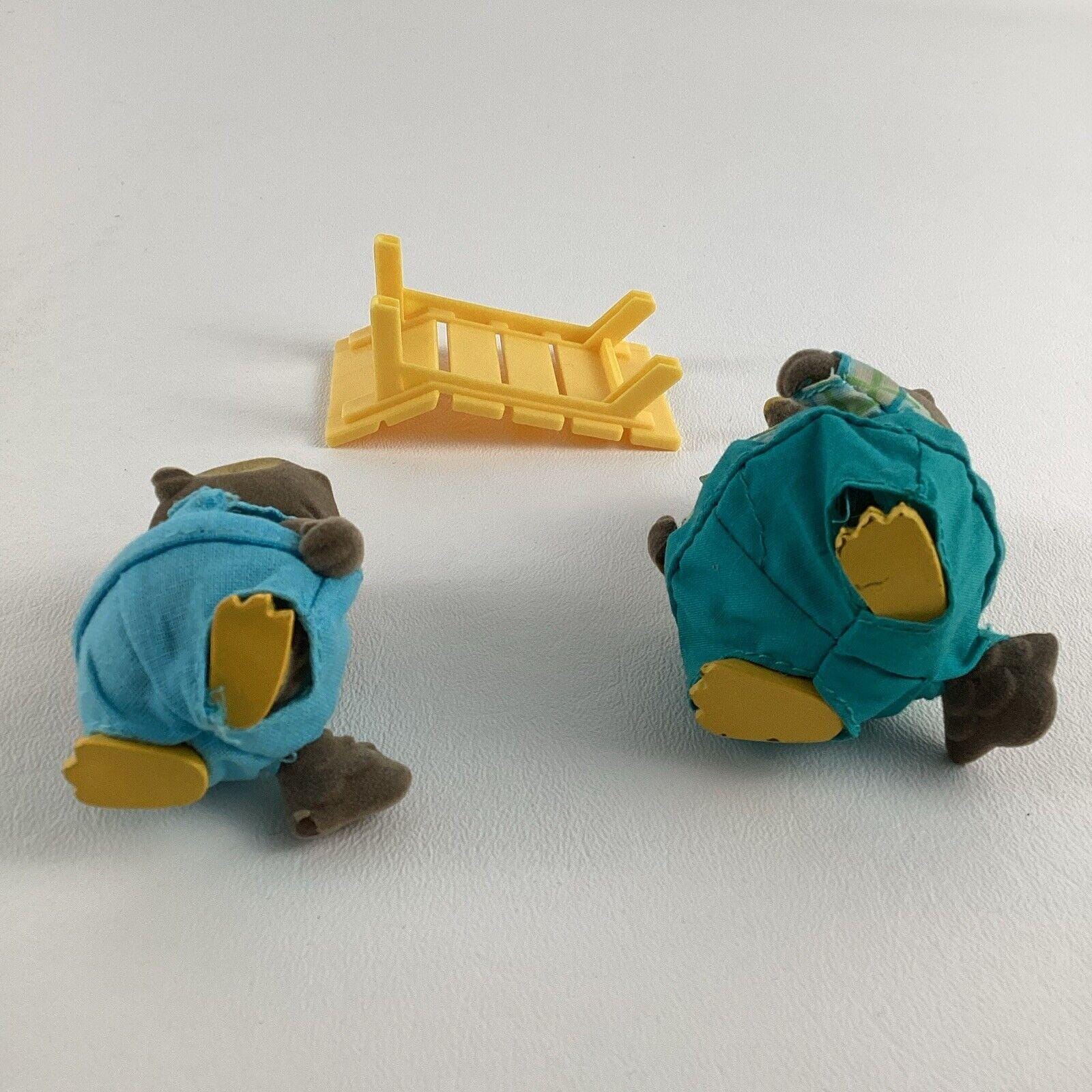 Li'l Woodzeez Owl Family Figures Flocked Animal Honeysuckle Hollow